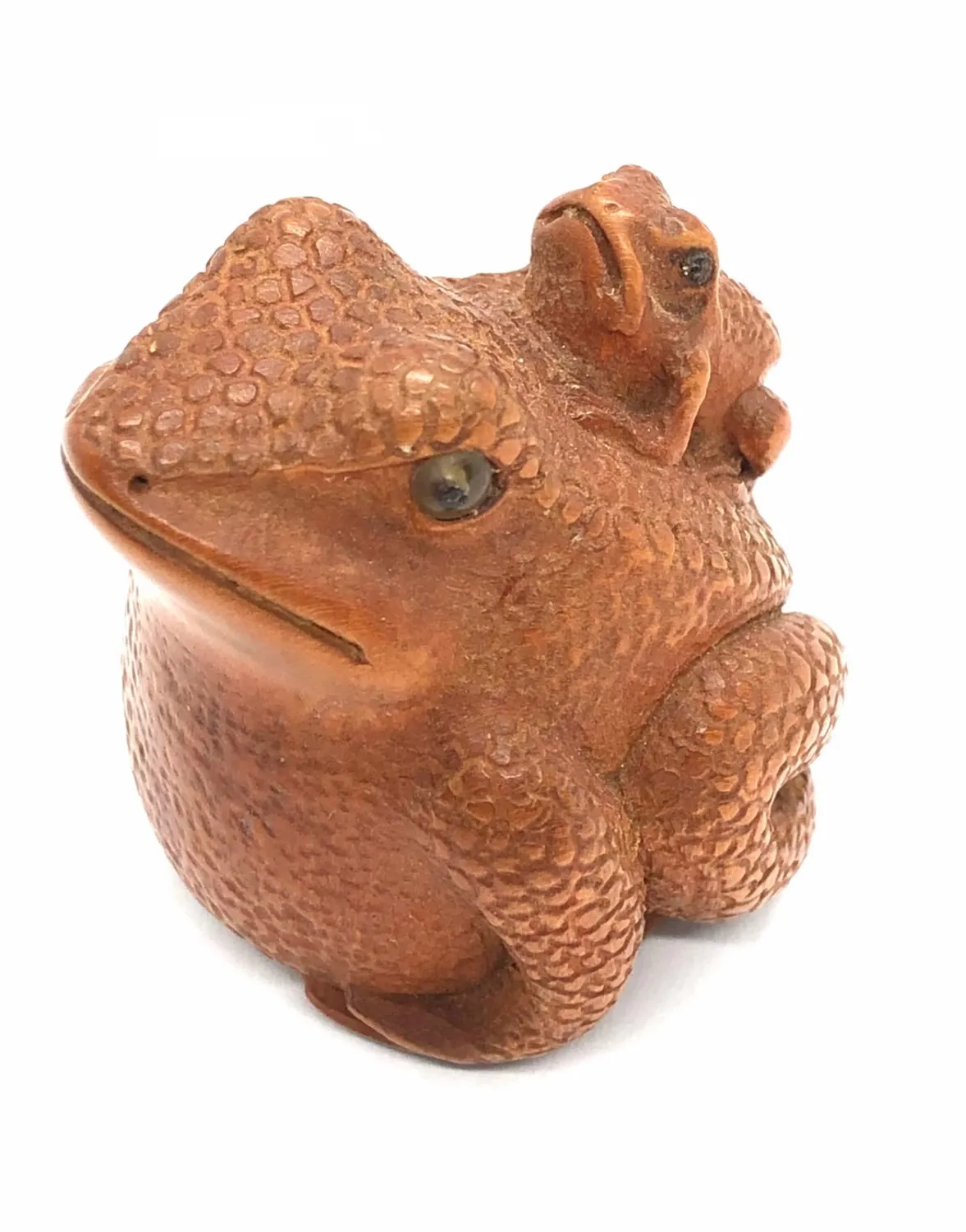 Dřevěná žába s mládětem - 6