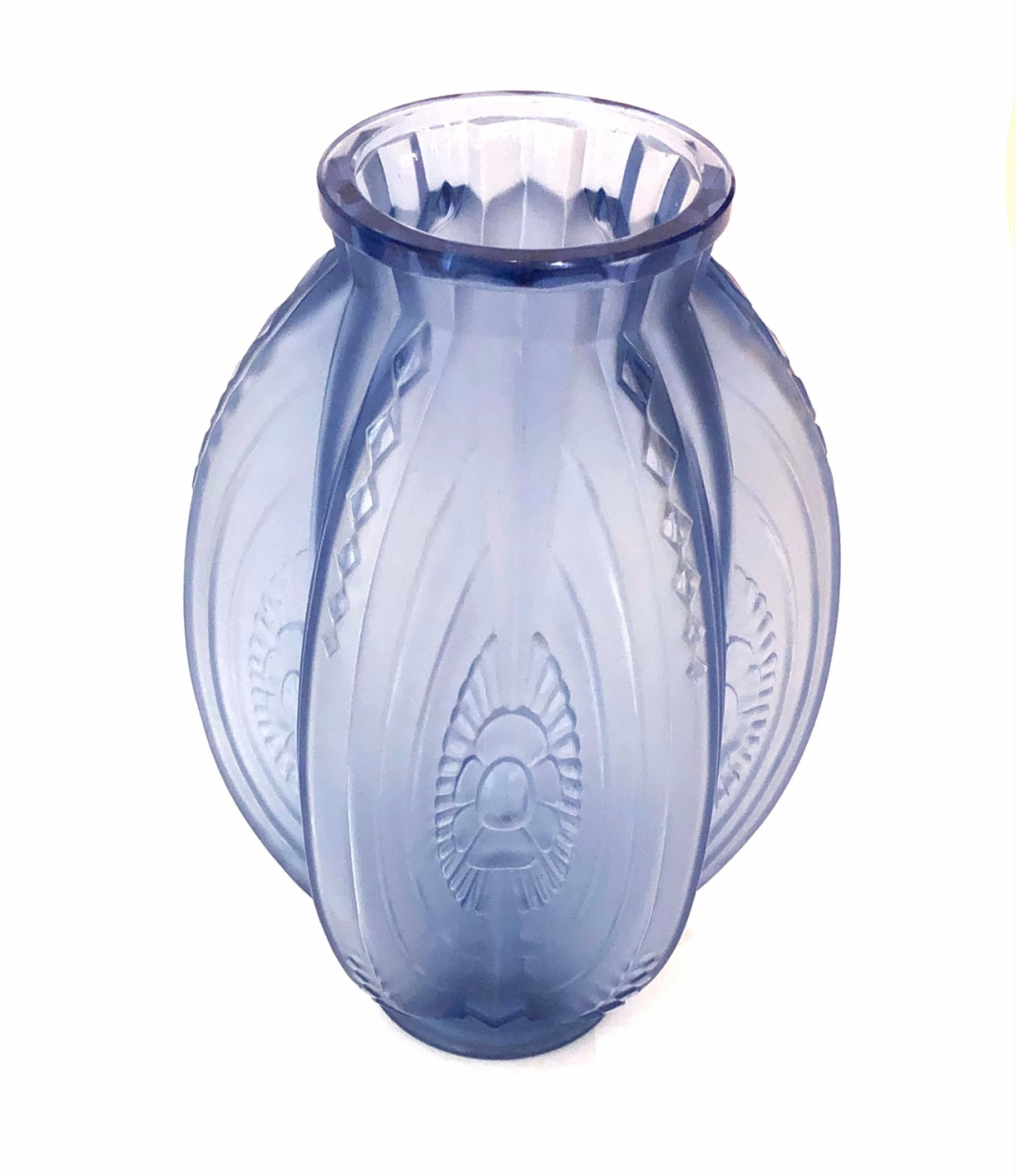 Art deco modrá váza – Sabino