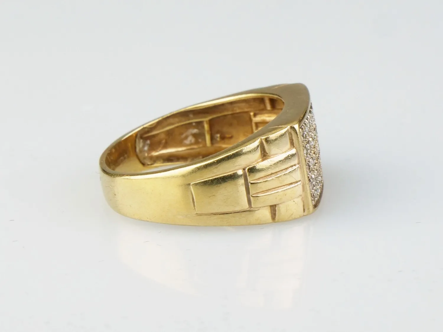 Zlatý pánský prsten s diamanty, 0,25 ct - 2