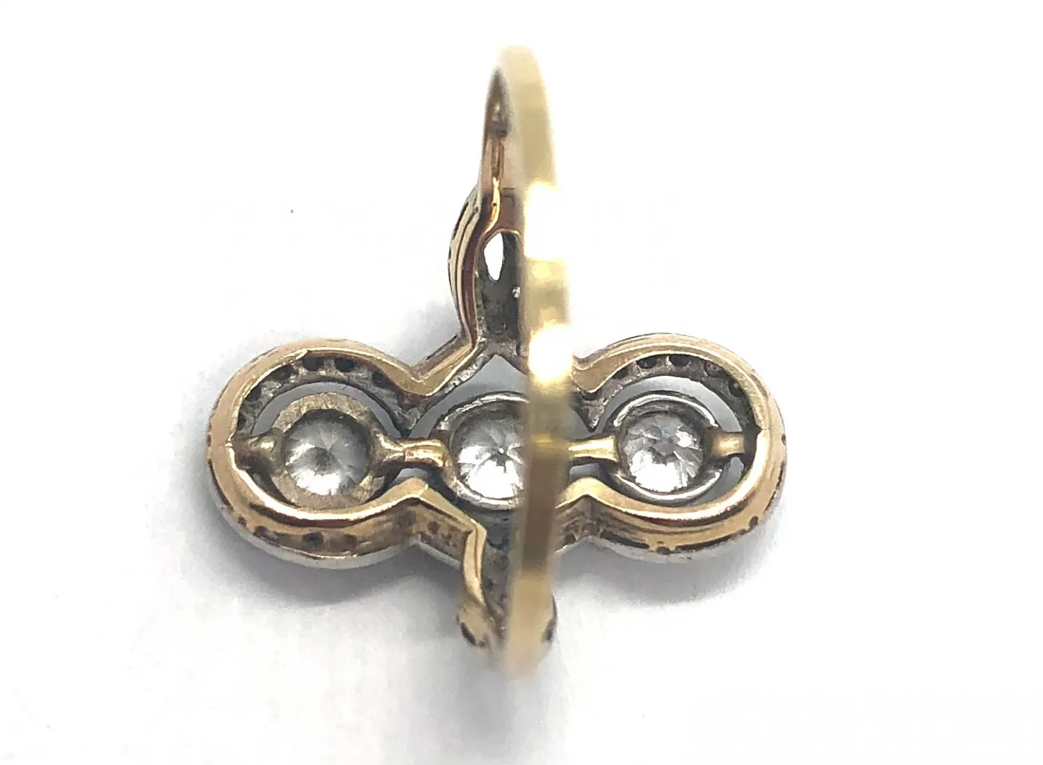 Zářivý art deco diamantový prsten - 6