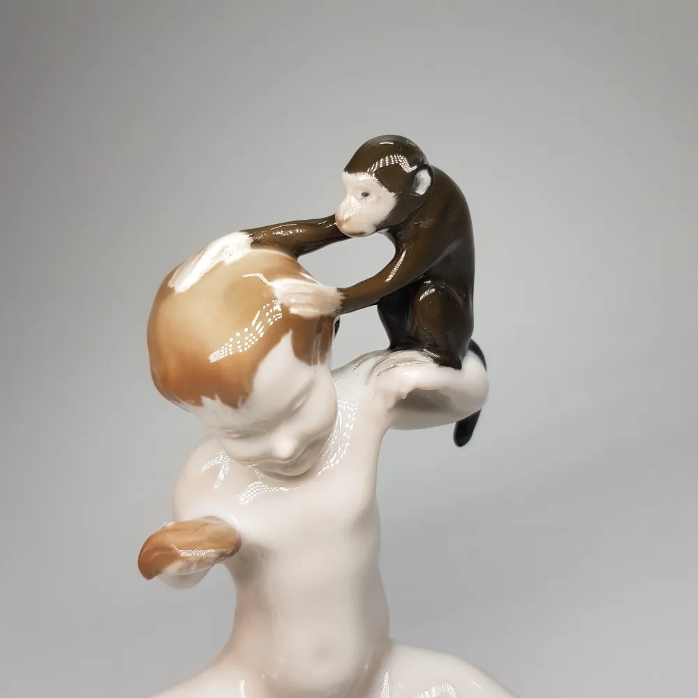 Art deco chlapec s opičkou – Rosenthal - 2