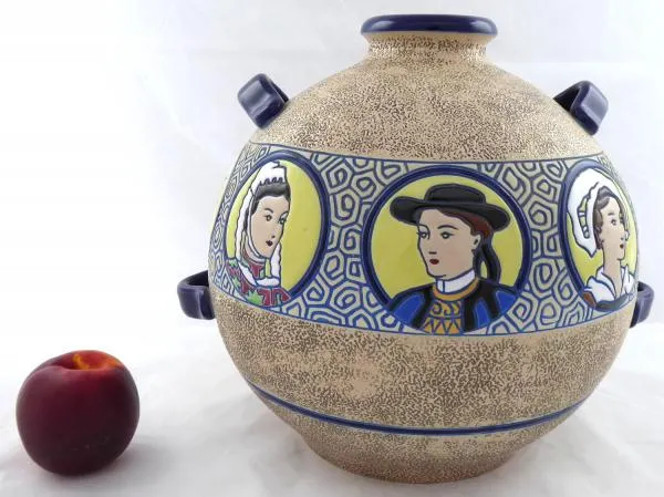 Velká secesní váza s portréty – Imperial Amphora, - 7