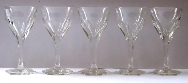 Šest likérových skleniček - typu Moser