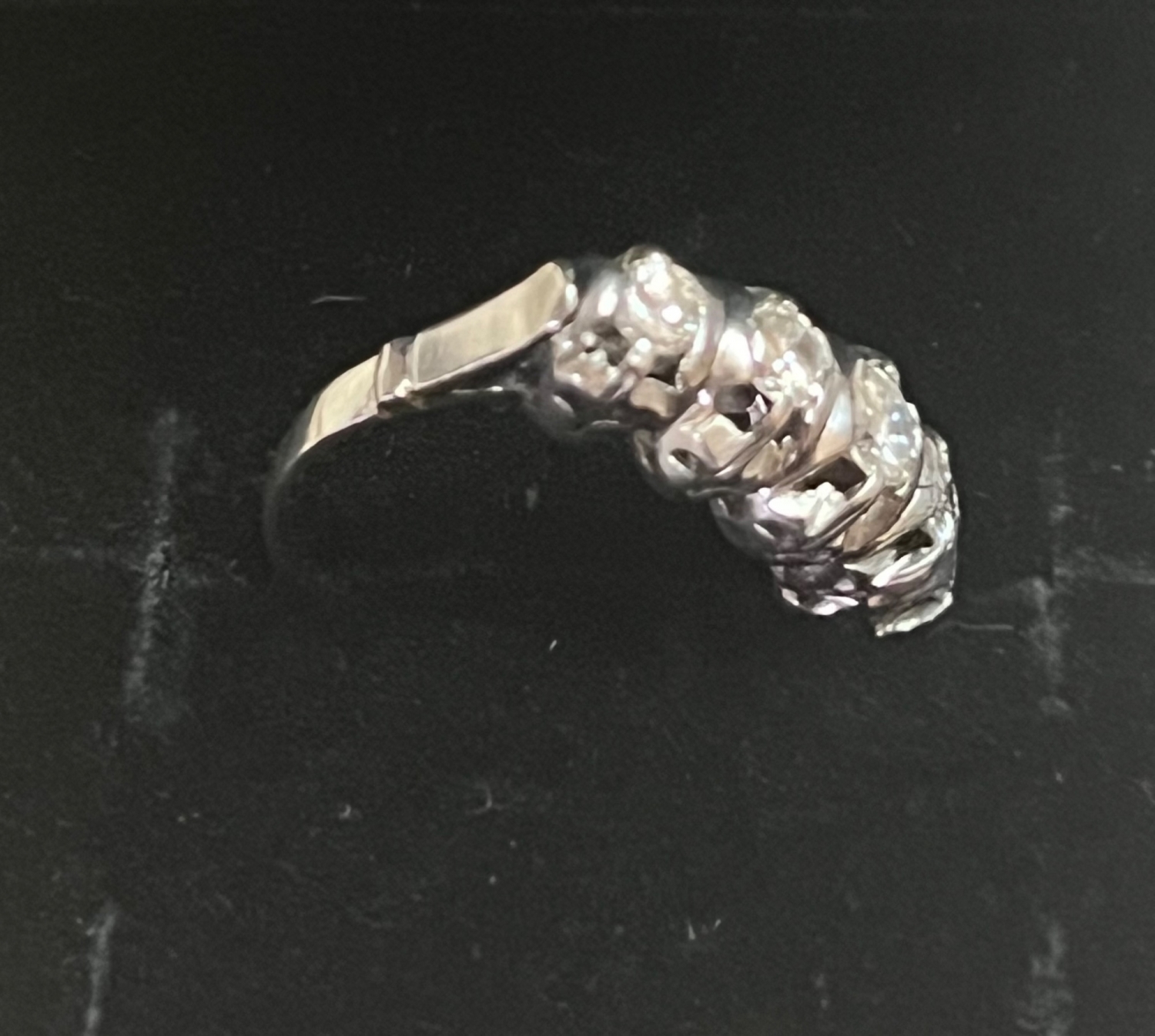 Platinový prsten s brilianty + certifikát - 5