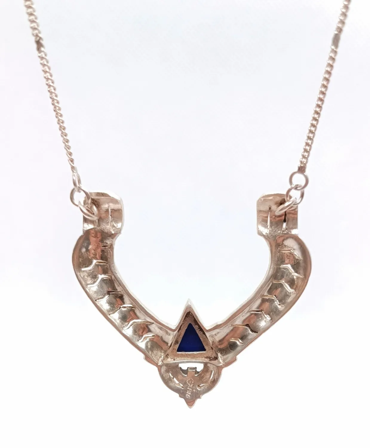 Art deco koliér s lapis lazuli - 3