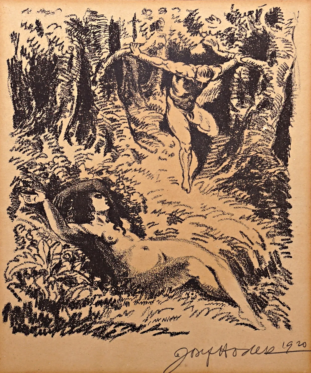 Josef Hodek – Nahá dívka a muž - 2
