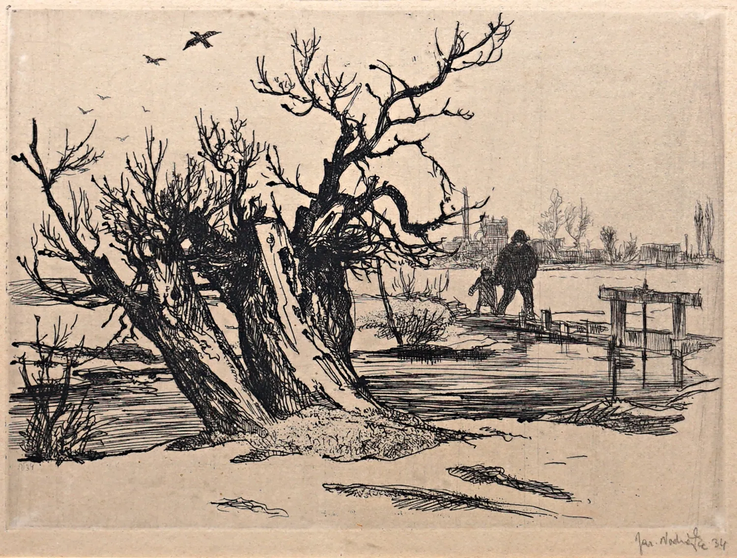 Jan Vodrážka – Procházka u řeky - 2