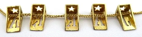 Stříbrný a zlacený náhrdelník se jménem Jarka - 3