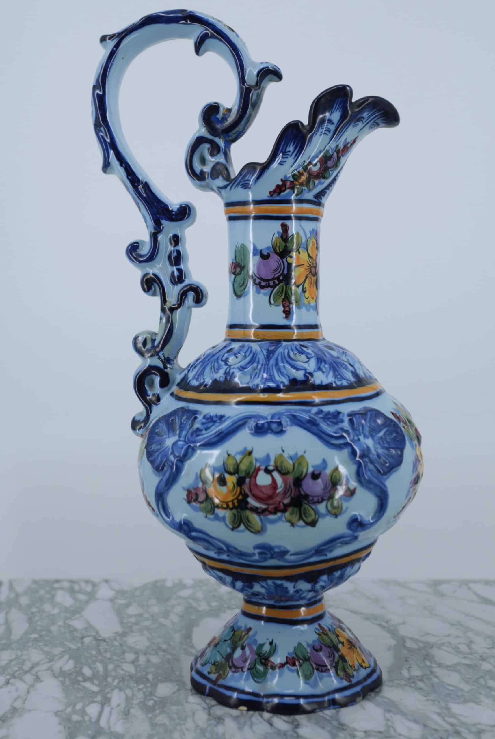 Portugalský džbán ručně malovaný. Značený. V 48 cm
