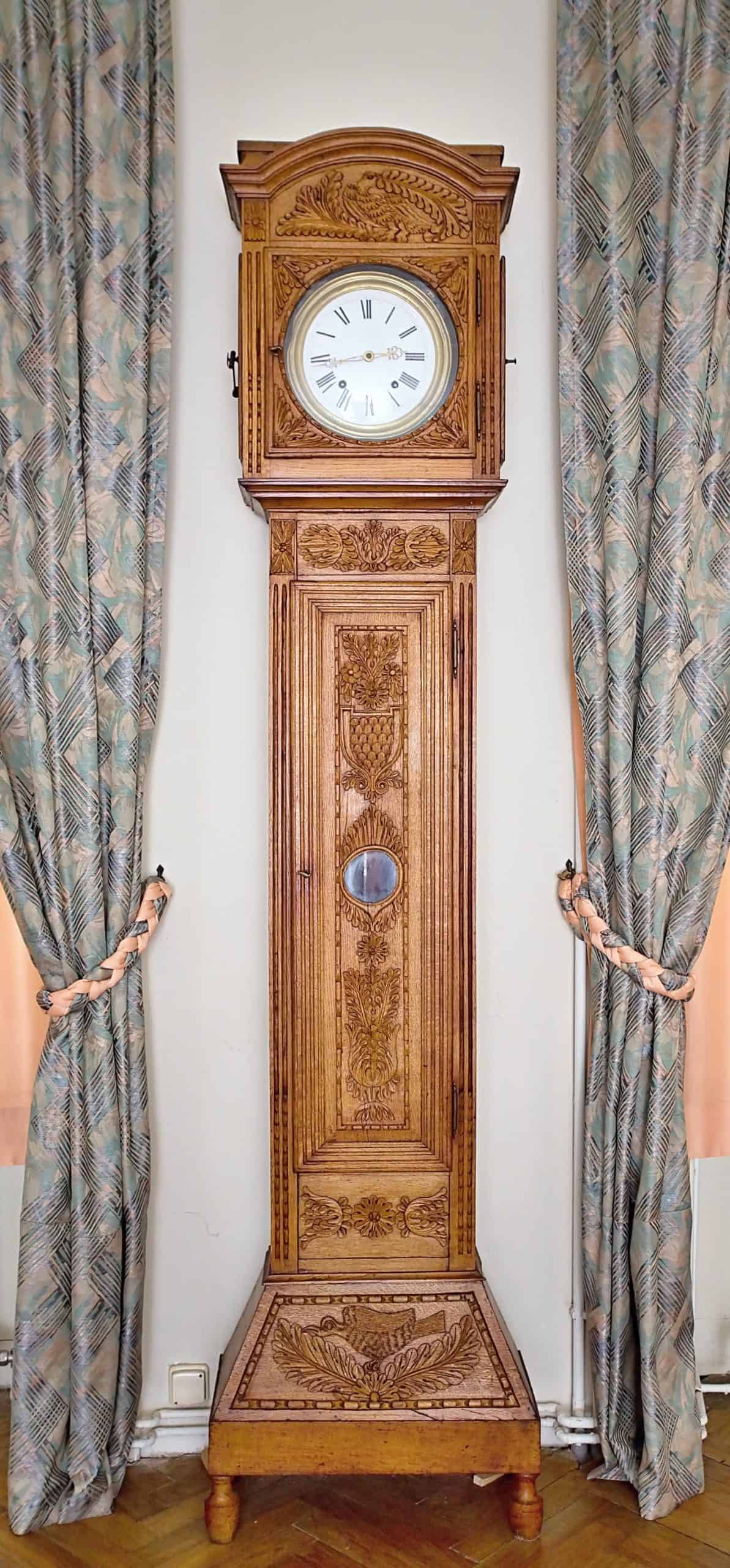 Starožitné podlahové hodiny, 19. století, funkční