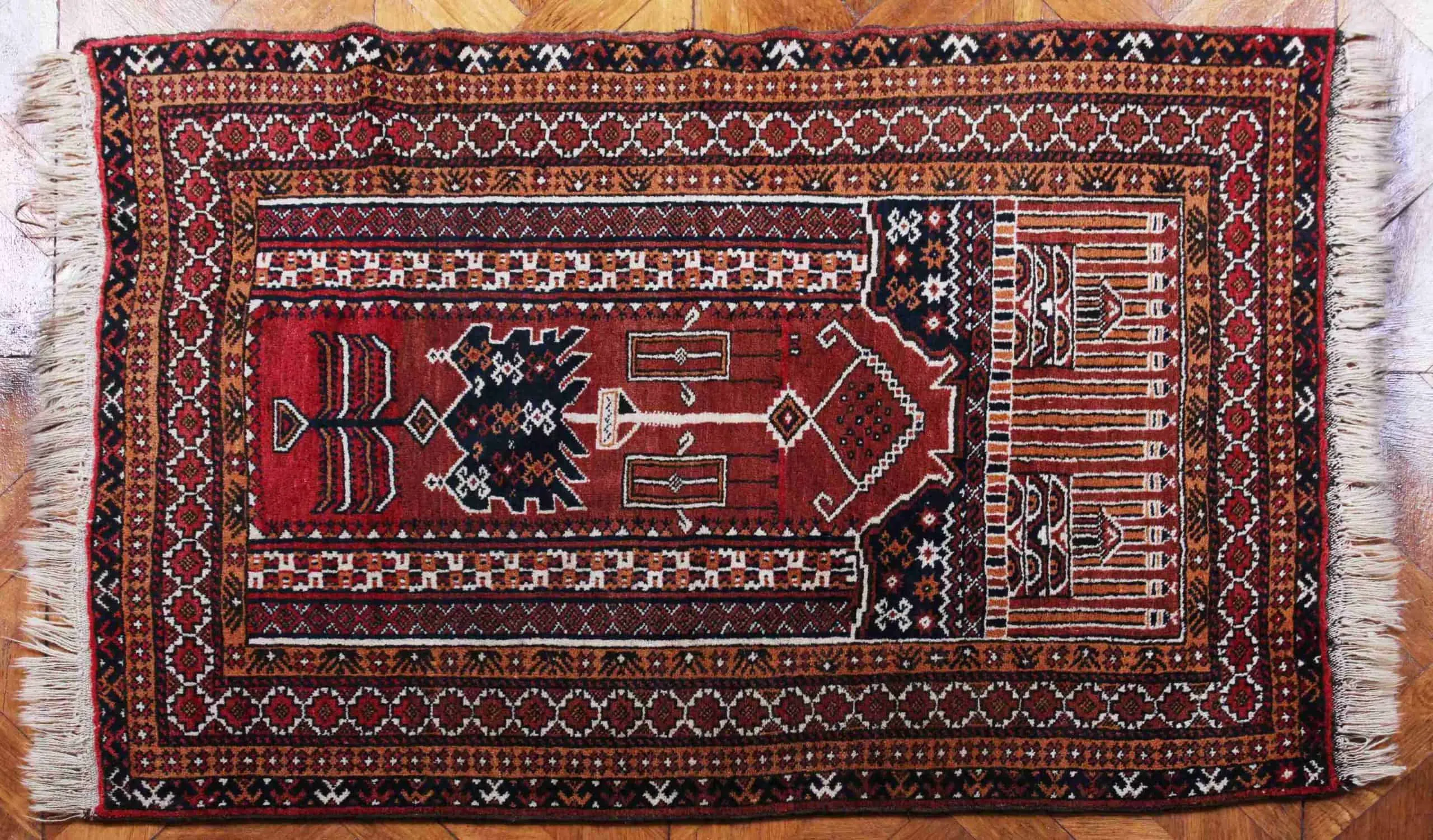 Afghánský koberec Kargahi. Vlna. 149 x 93 - 4