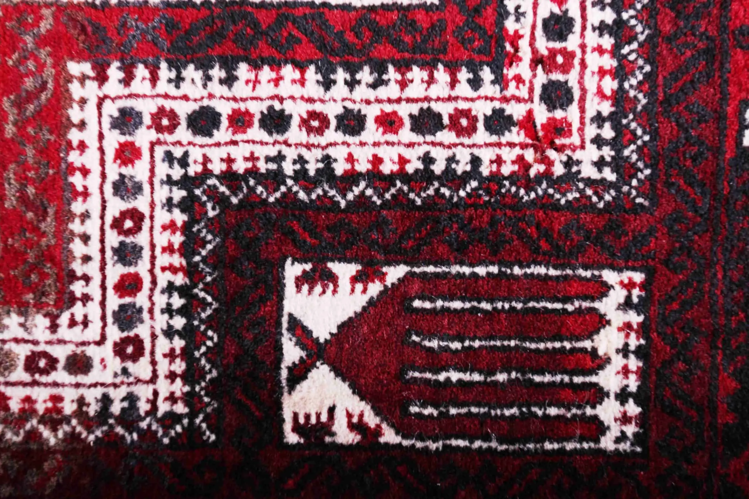 Afghánský modlitební koberec 166 x 82 cm - 3