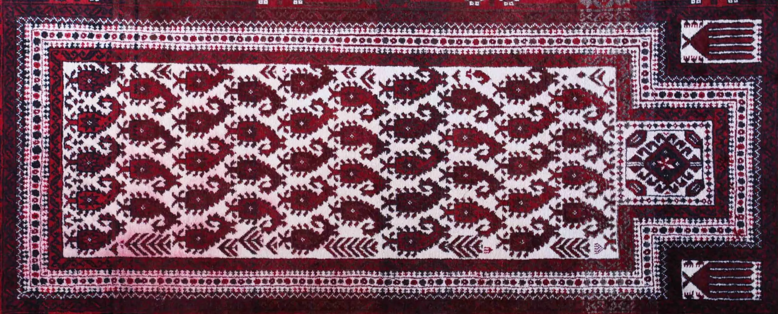 Afghánský modlitební koberec 166 x 82 cm - 2