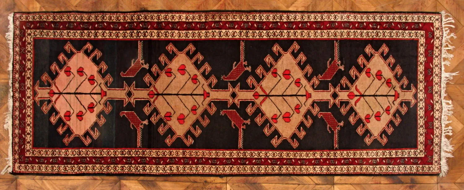 Anatolský běhoun. Ručně vázaný. 281 x 115cm