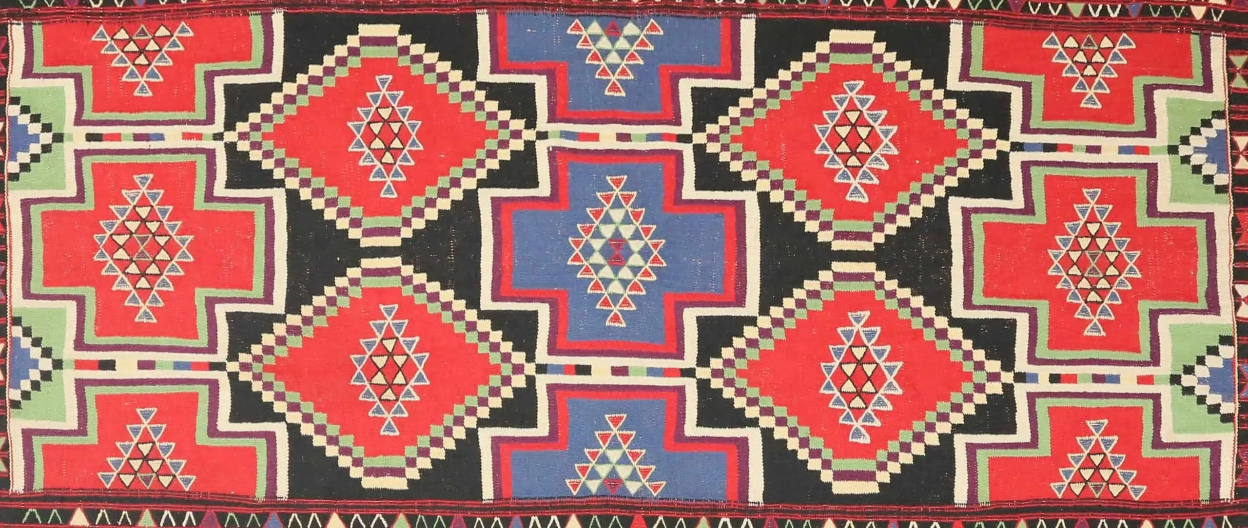 Ručně tkaný koberec z Tuniska s certifikátem 240 x 121 cm - 2