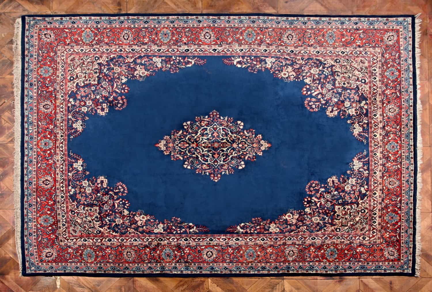 Ručně vázaný koberec Kerman – Persie 360 x 275 cm