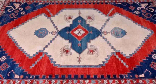 Ručně vázaný zakavkazký koberec Kazak 450 x 303 cm - 2