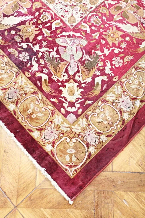 Sběratelský starožitný koberec Tabriz z 18. století - 4