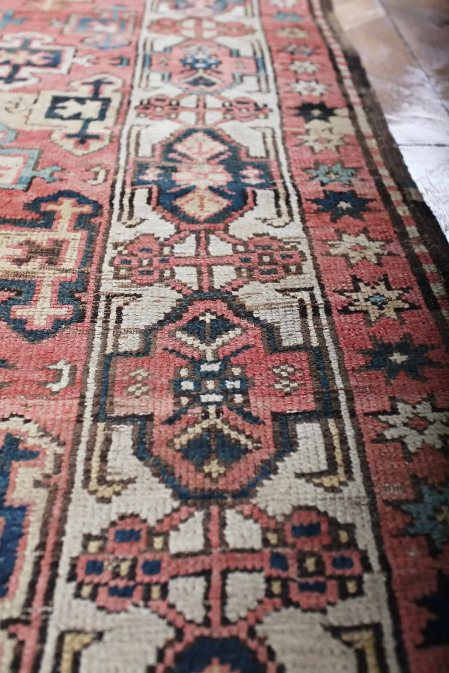 Starožitný kavkazský běhoun Kazak 346 x 102 cm - 2