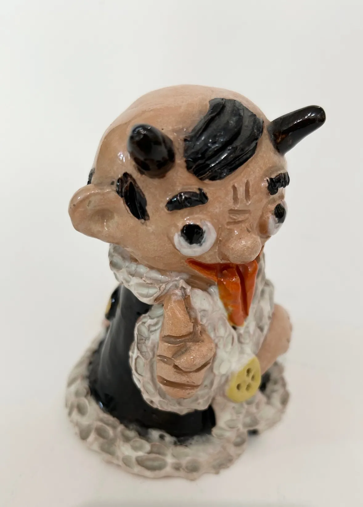 Keramická soška Čerta – Čechy (okolo r. 1960) - 5