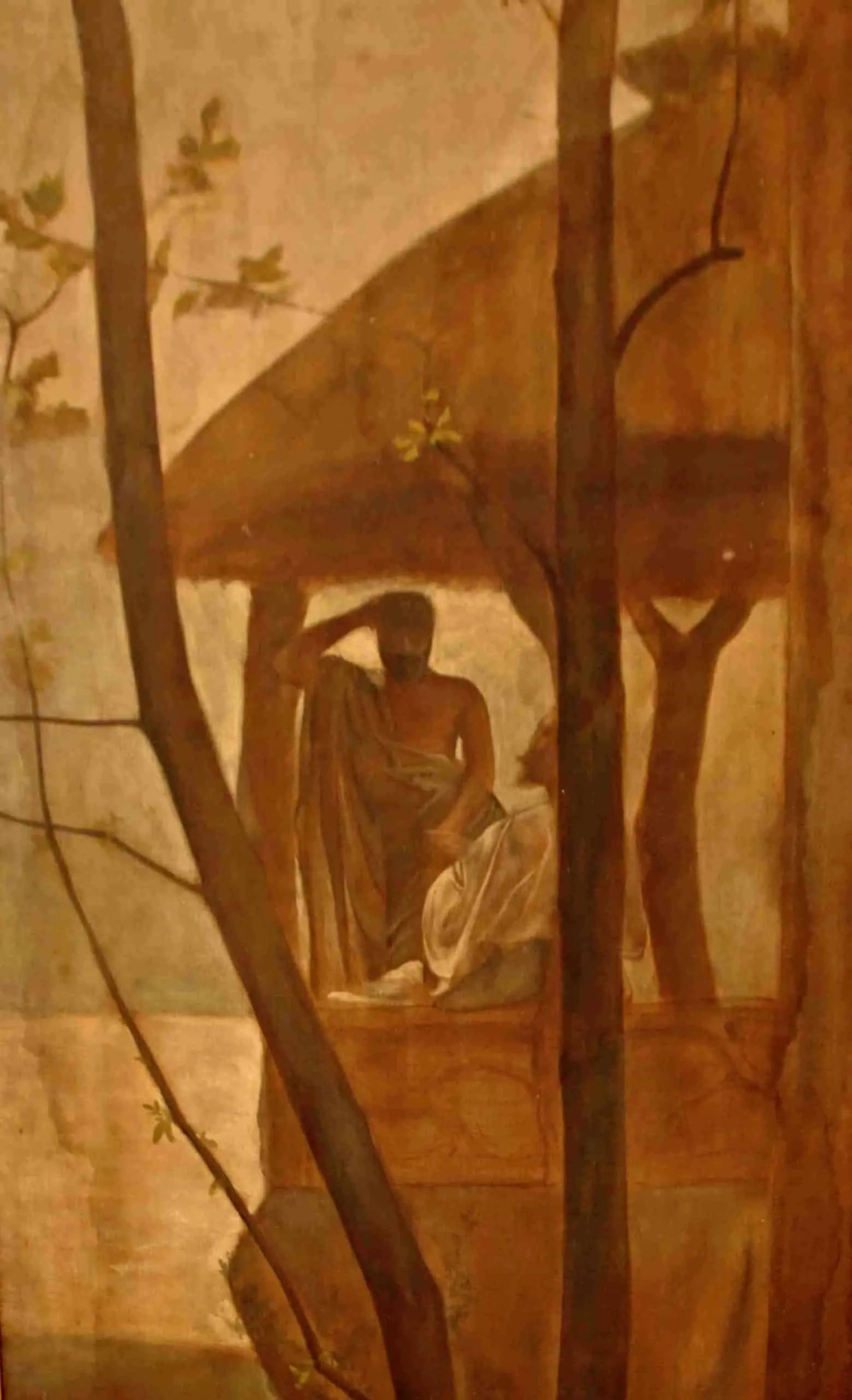 Čtveřice impozantních zámeckých obrazů 250 x 88cm - 2