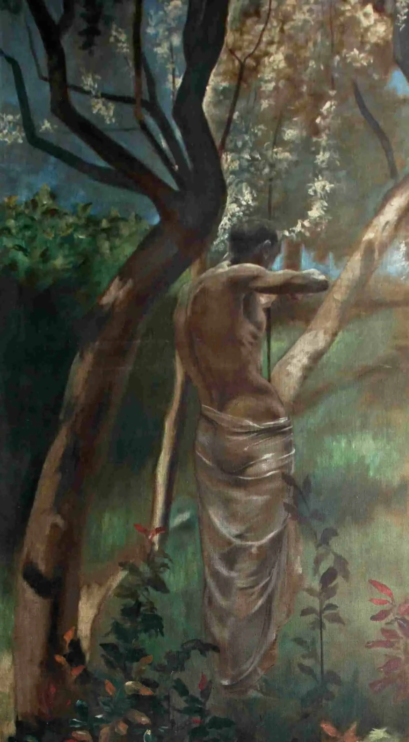 Čtveřice impozantních zámeckých obrazů 250 x 88cm - 7