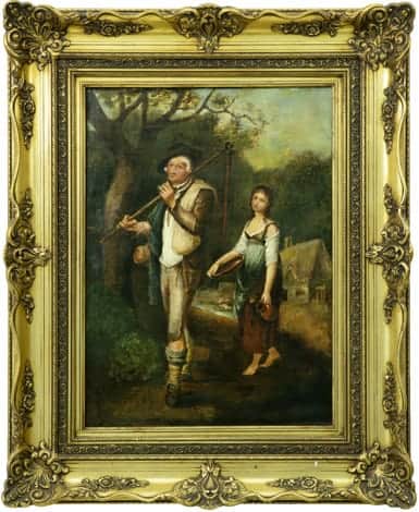 F. Fesel – Romantický obraz z 19. století