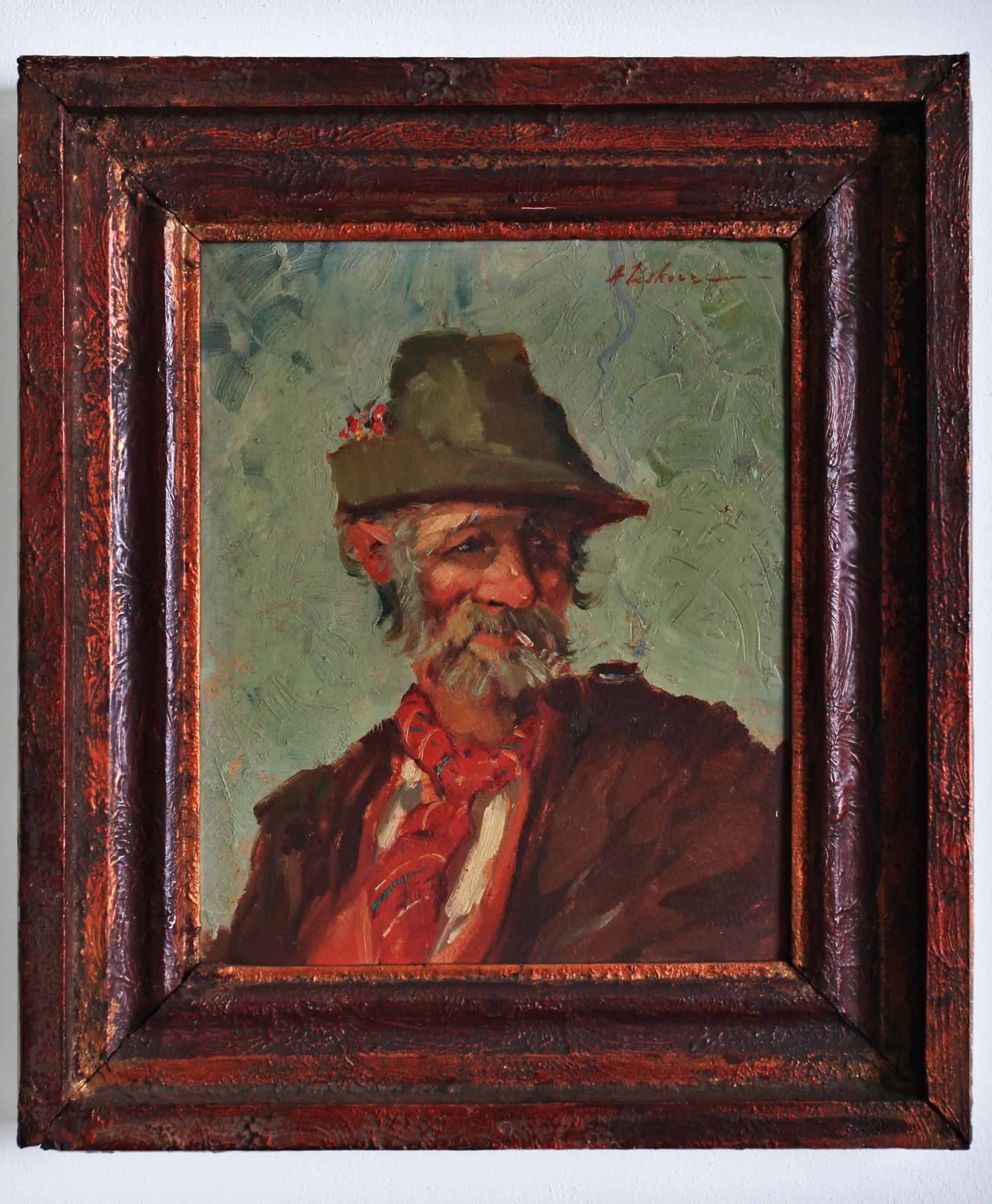 Josef Jiří Kamenický „Venkovský děda” 41 x 35cm