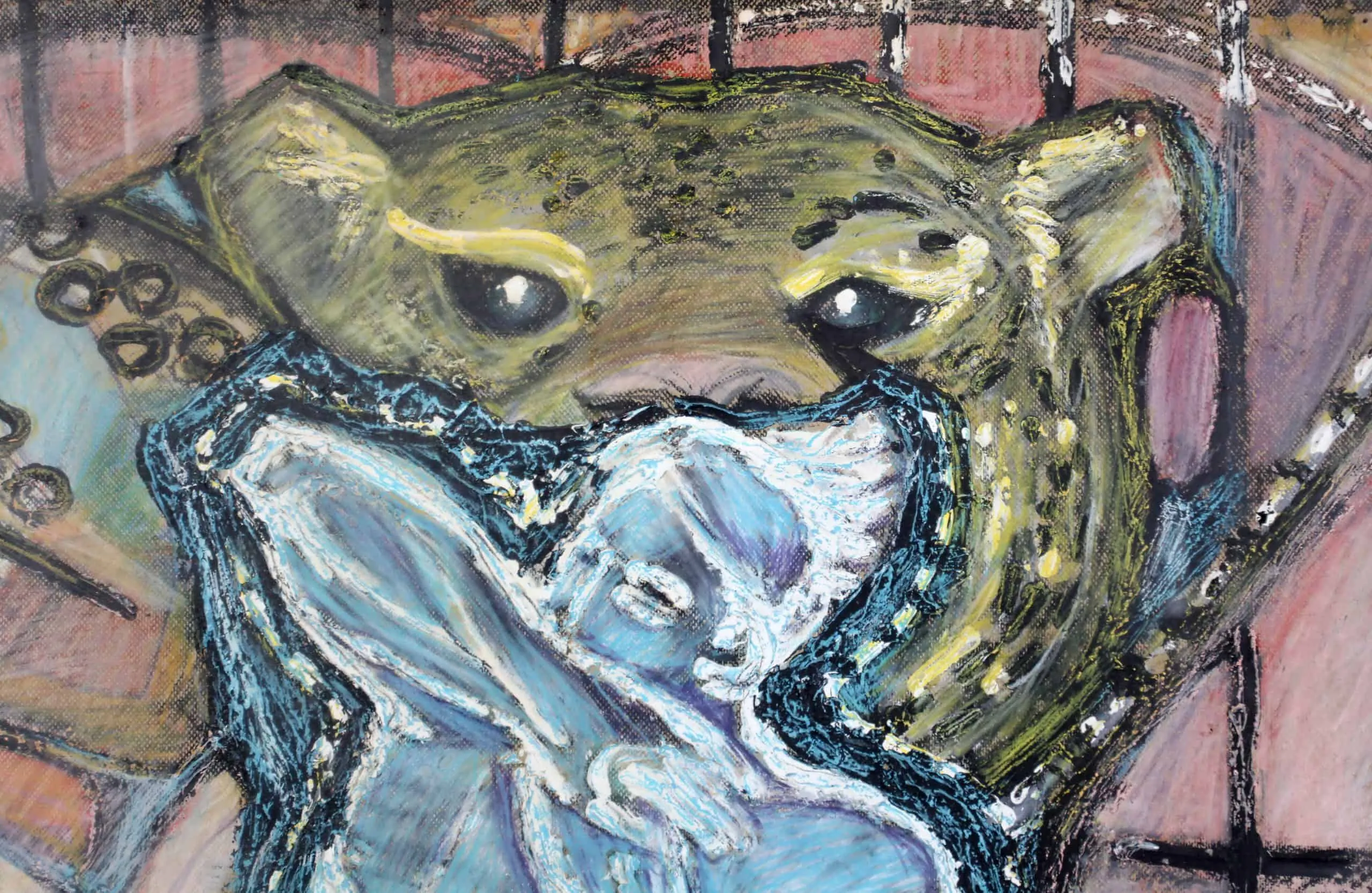 Krotitel Lvů. Kombinovaná technika. 108 x 80 cm - 3