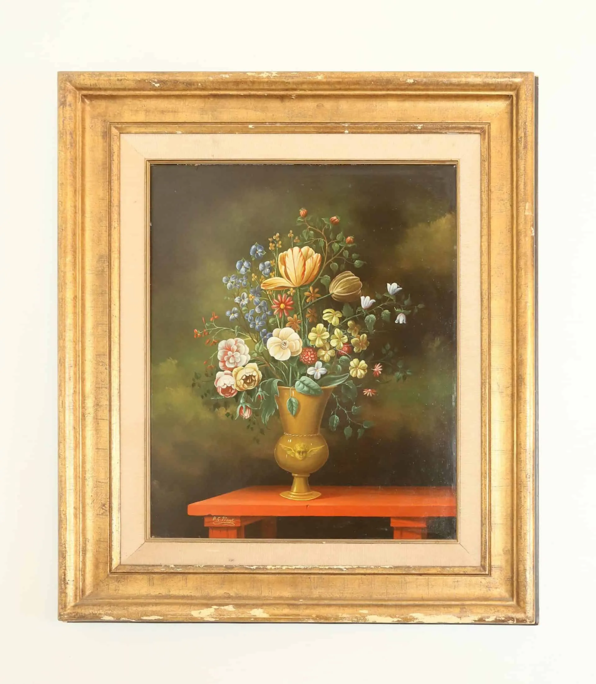 Květinové zátiší v renesančním stylu 78 x 59 cm - 1