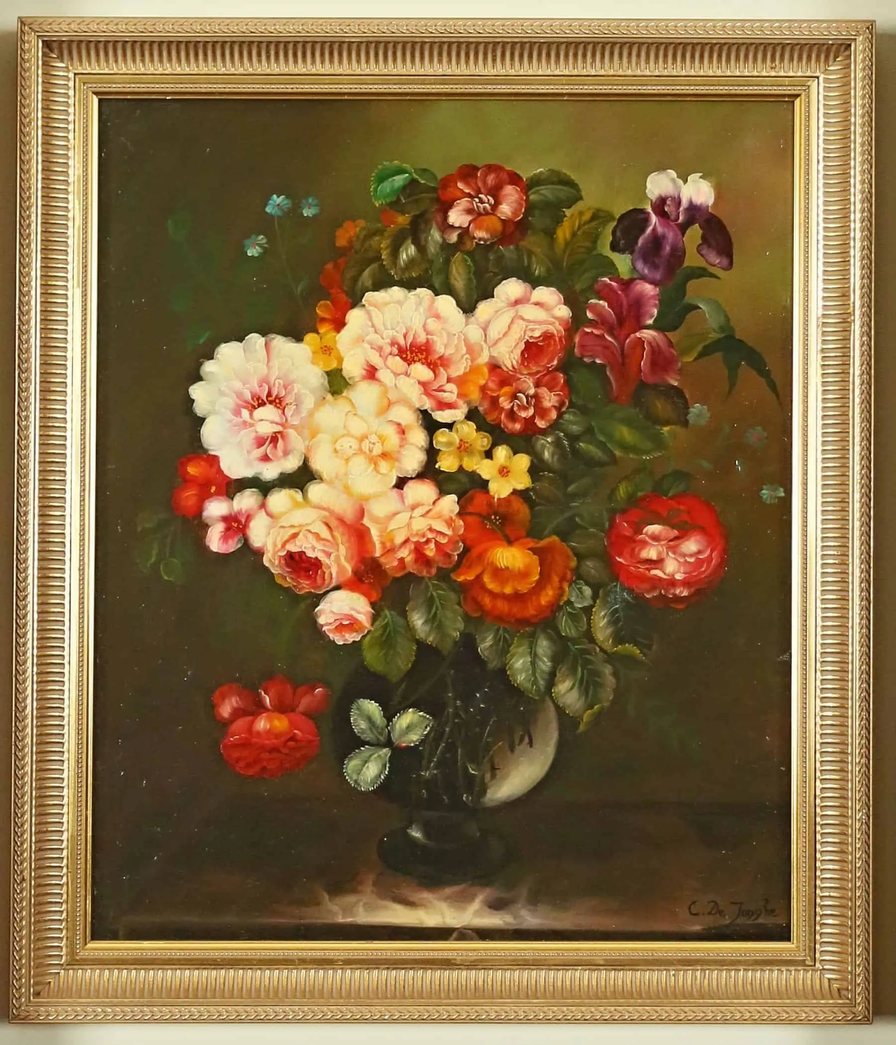 Květiny. C. De Jonghe 60 x 50 cm - 3