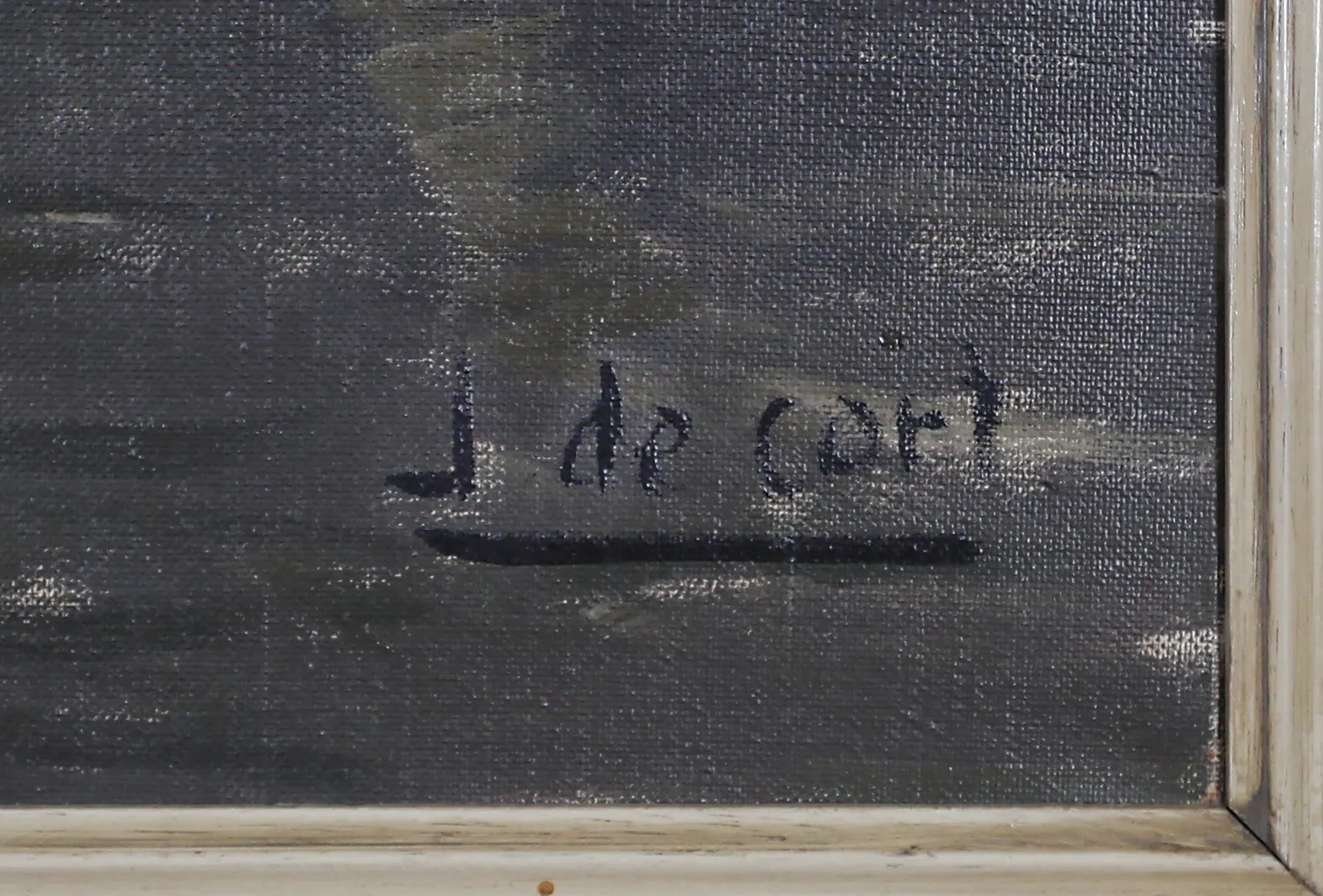 Lodě. J De Carl. Olej na plátně. 96 x 76 cm - 5