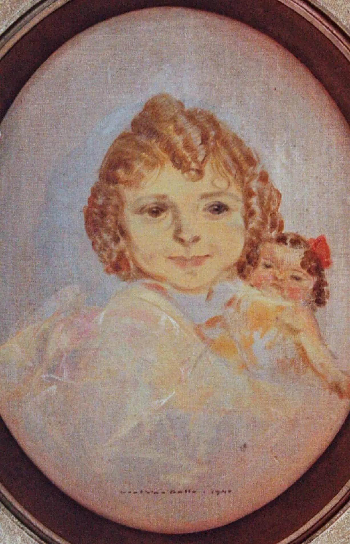 Obraz holčičky – Charles Van Belle. 1946 - 2