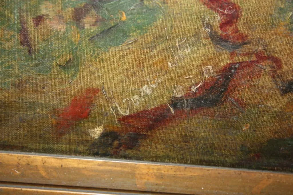 Obraz šlechtice, signováno, 182 x 146 cm, rám dřevo - 5