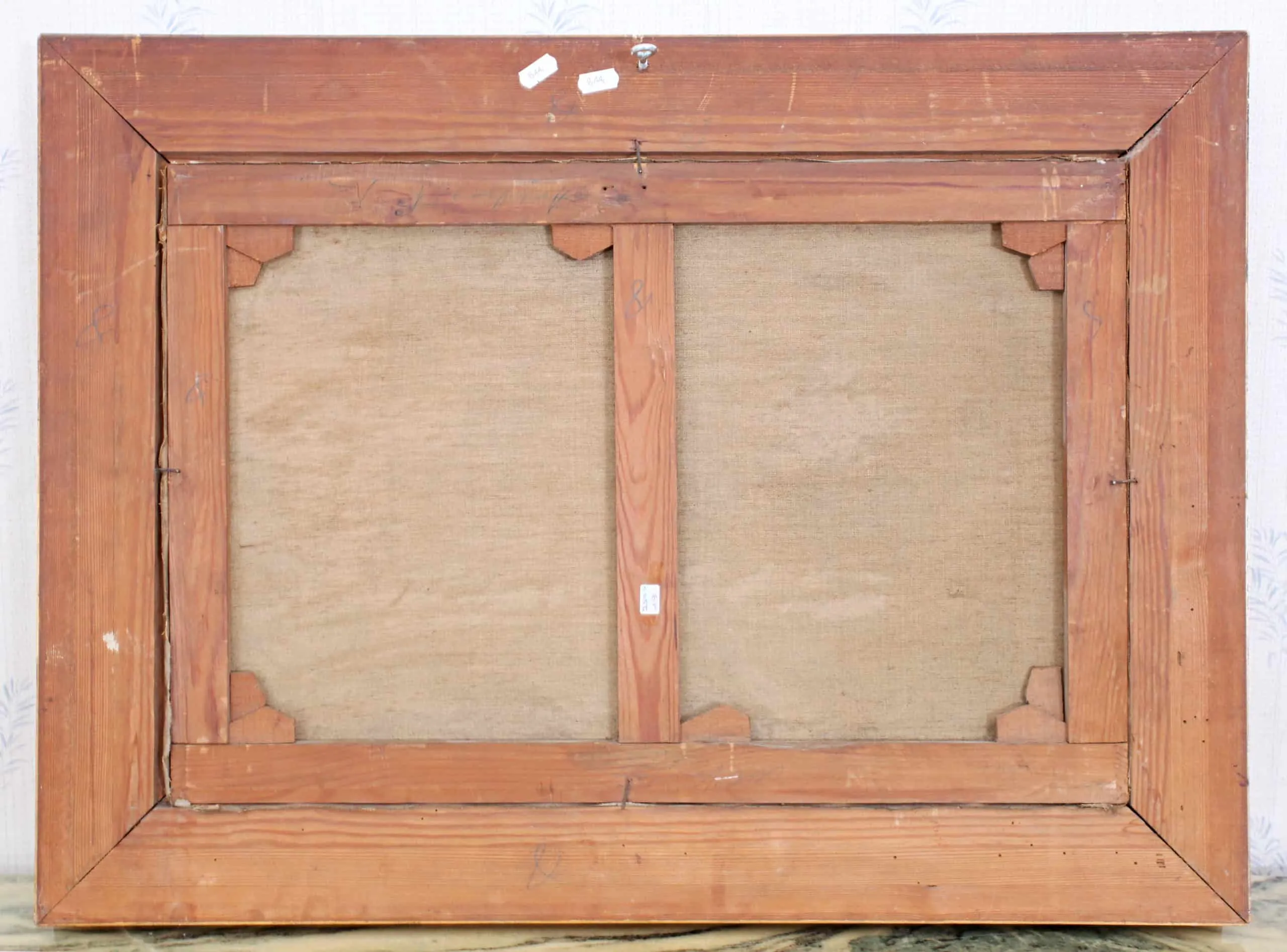 Ovce ve stáji. 19. stol. Olej. 77 x 56 cm - 6