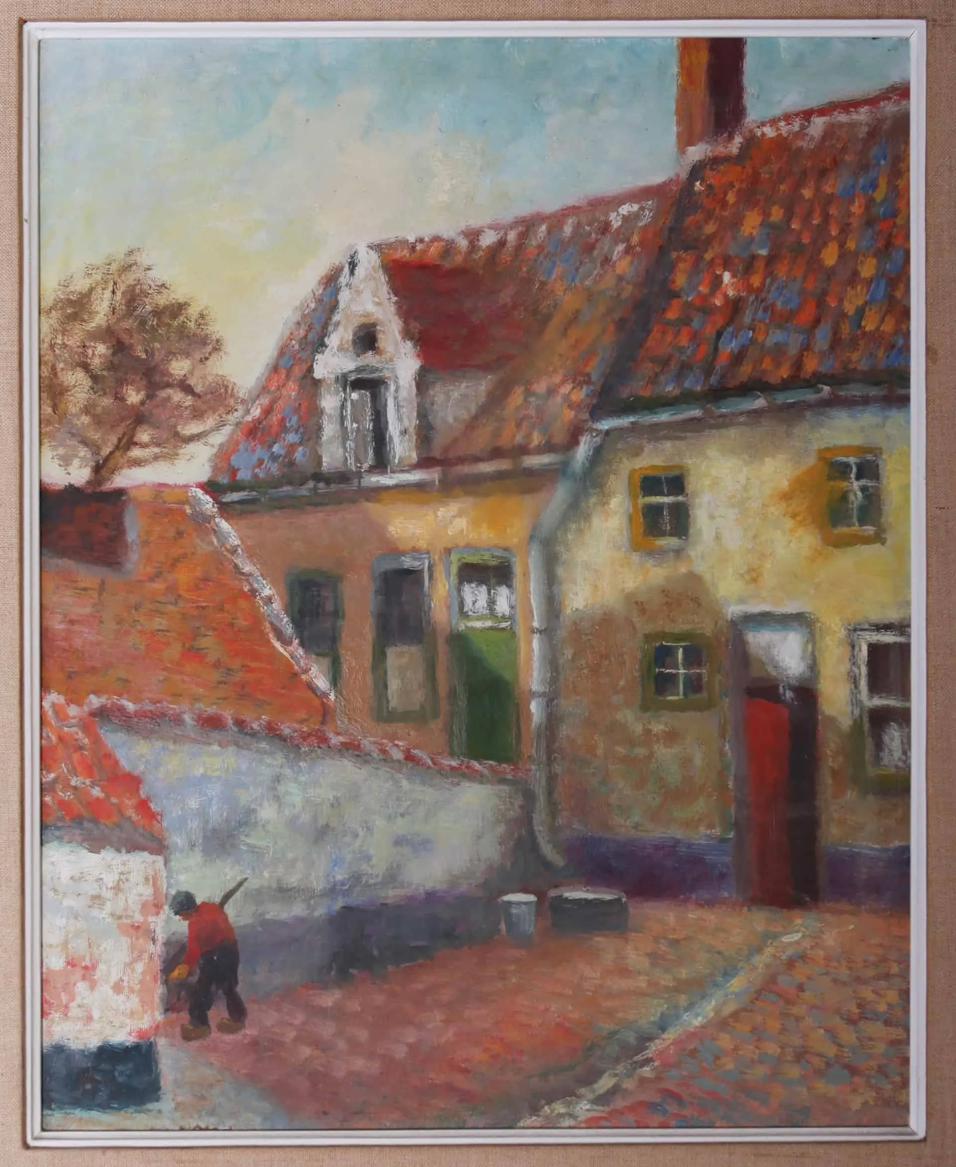 Podzimní úklid. Krásný rám. Olej - 2