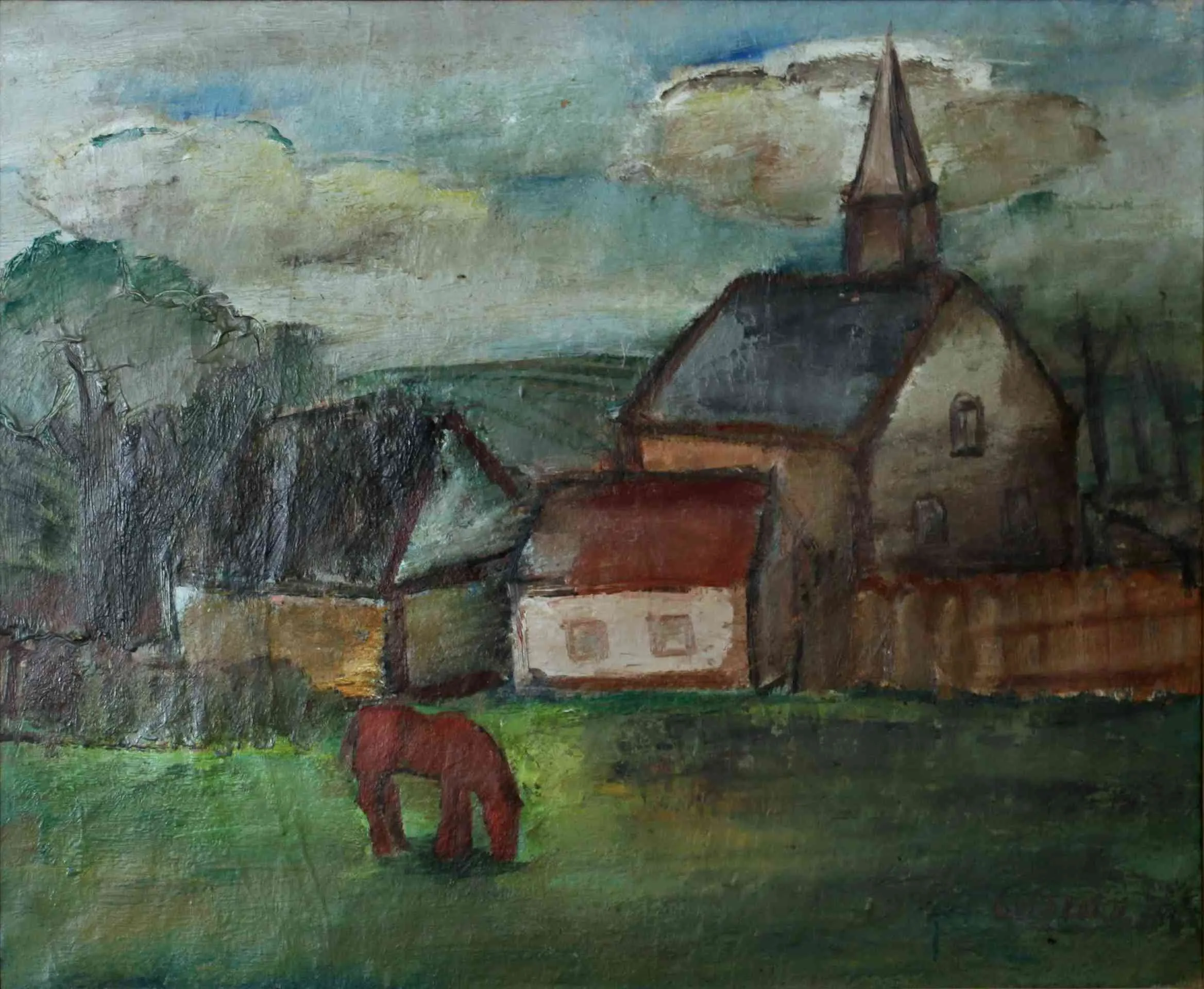 Pohled na vesnici – Georges Goldkorn - 2