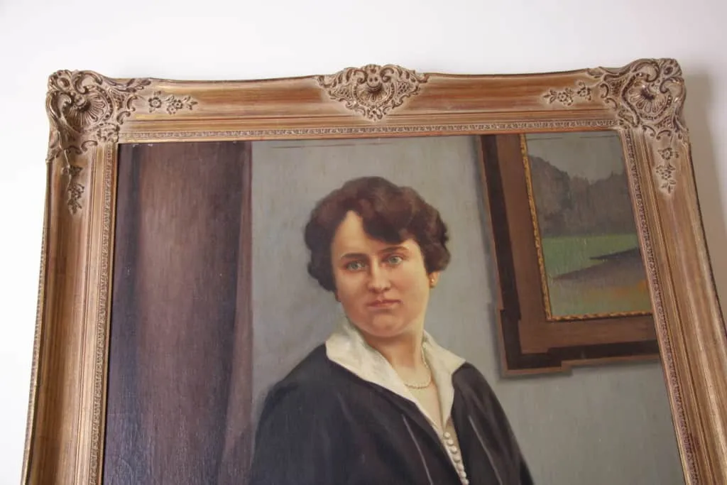 Portrét dámy. Olej na plátně. Georges Rombaut 1931 - 3