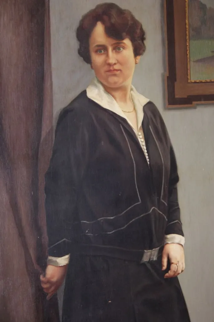 Portrét dámy. Olej na plátně. Georges Rombaut 1931 - 2