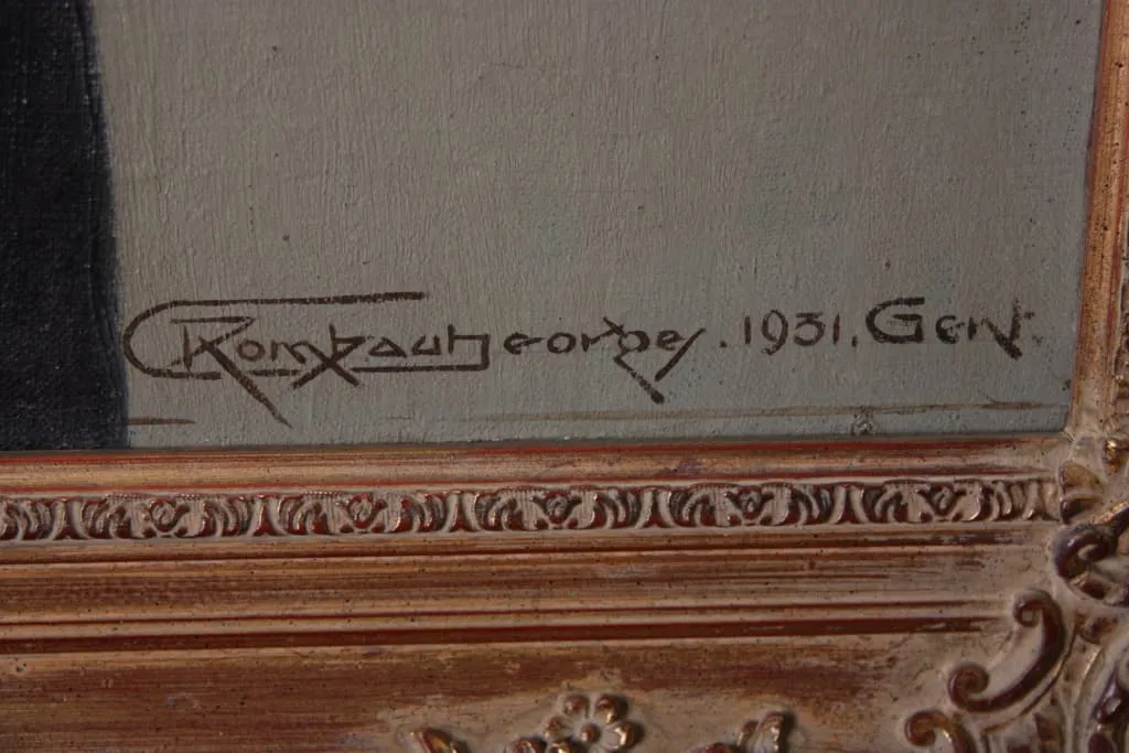 Portrét dámy. Olej na plátně. Georges Rombaut 1931 - 7