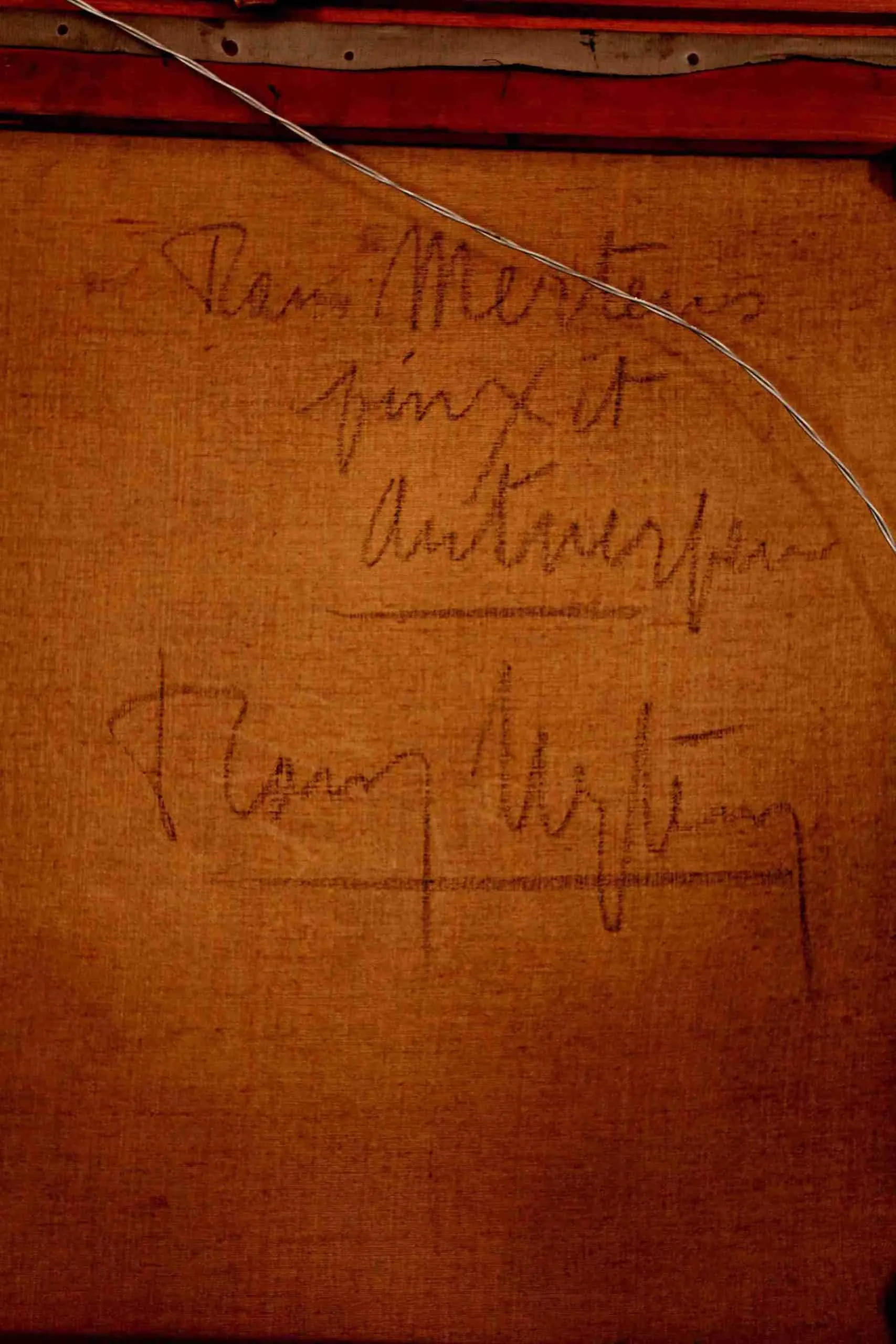 Velký meziválečný obraz. Signovaný. 138 x 117 cm - 4