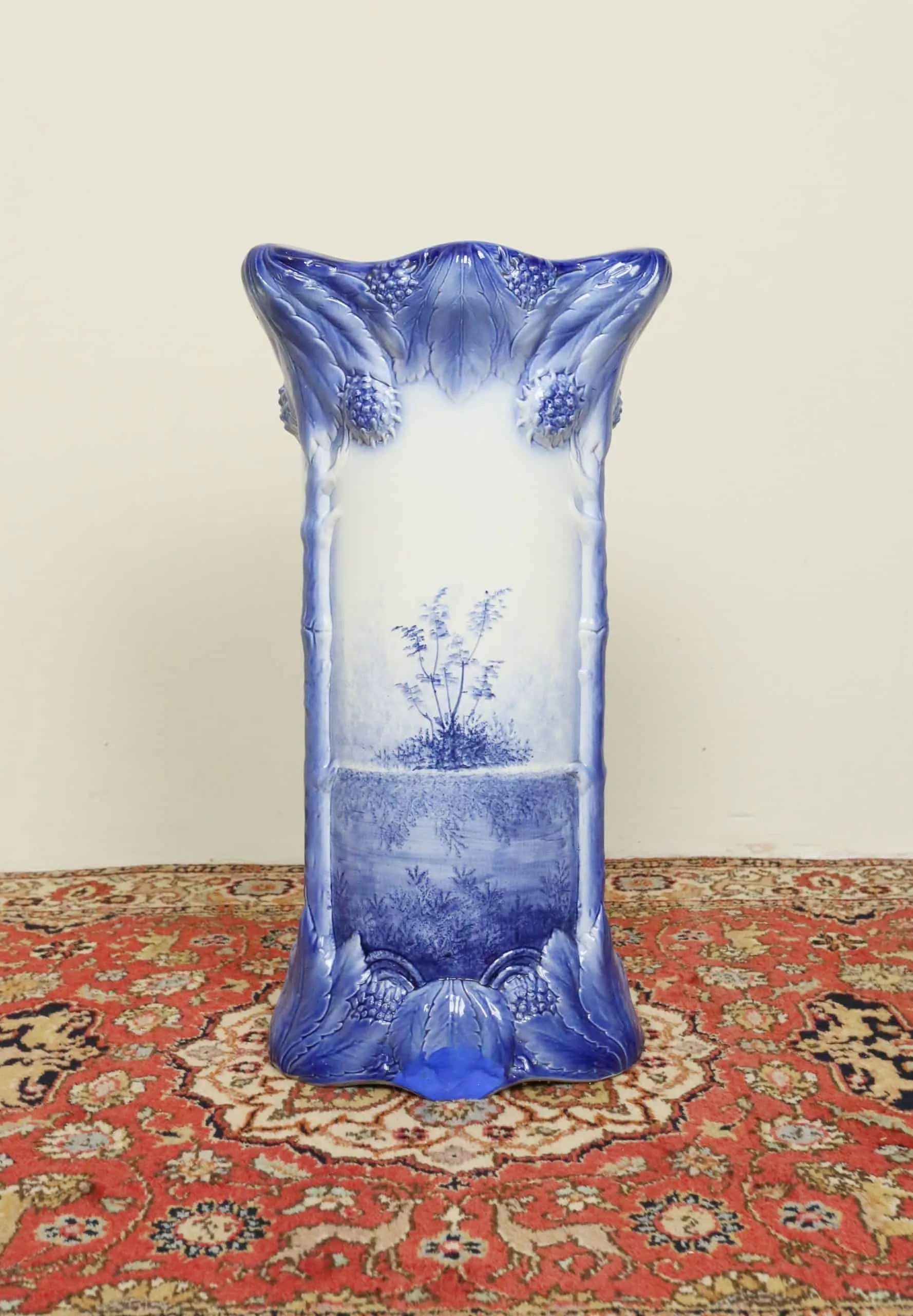 Porcelánový stojan na deštníky  váza. Malovaný - 3