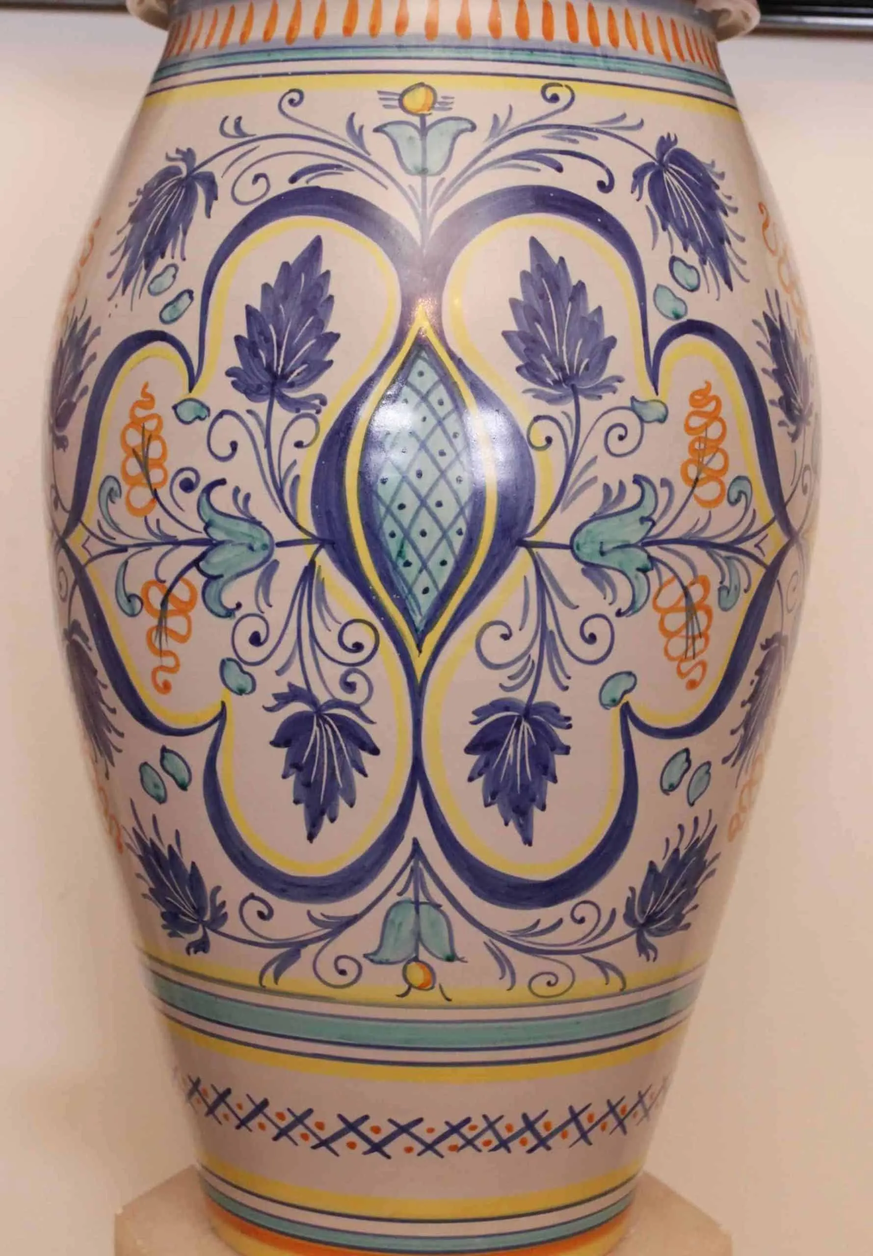 Velká váza Deruta. Značená. Ruční malba. Výška 45 cm - 2