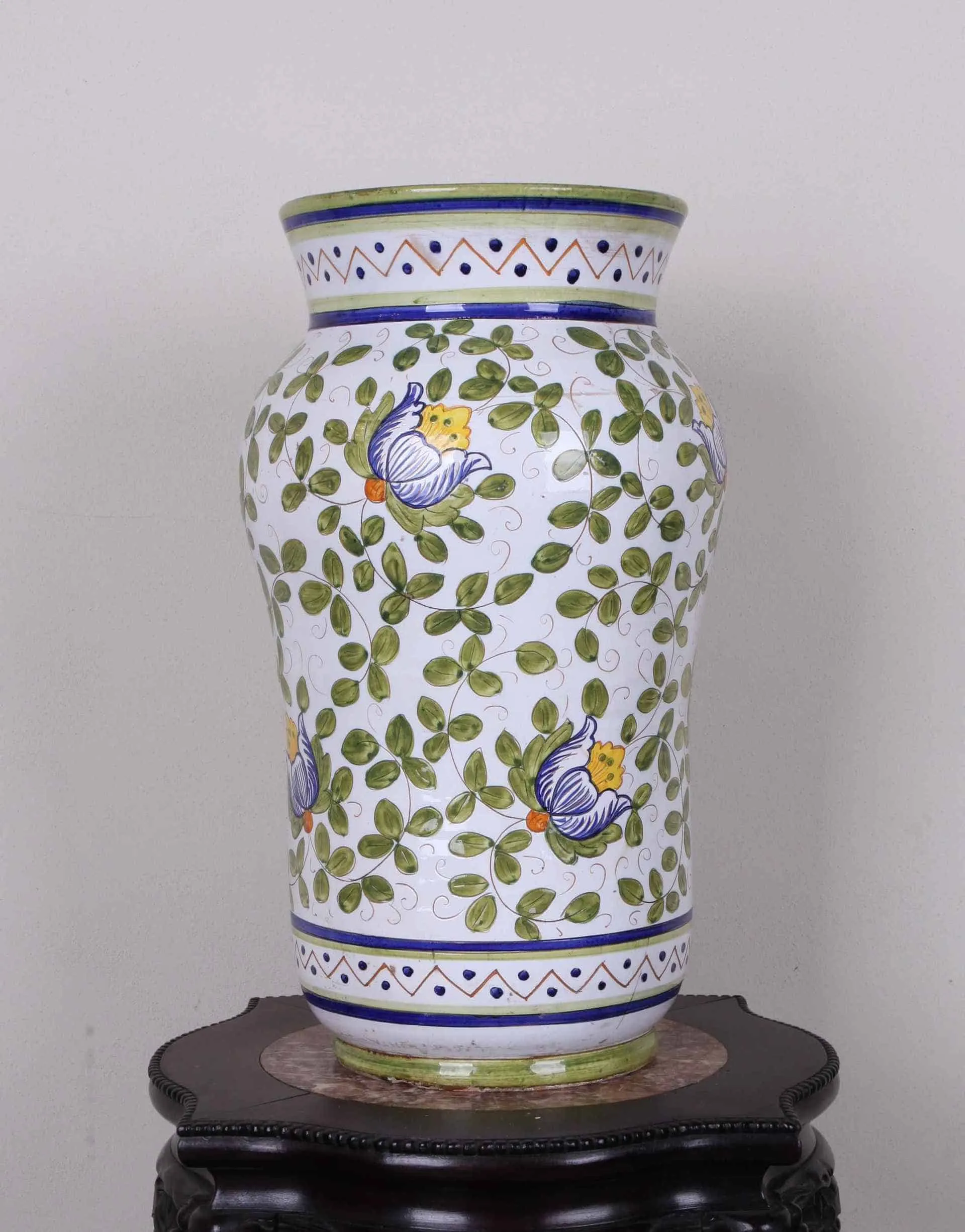 Velká váza Deruta. Značená. Ruční malba. Výška 50 cm - 1