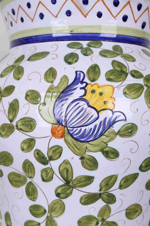 Velká váza Deruta. Značená. Ruční malba. Výška 50 cm - 5