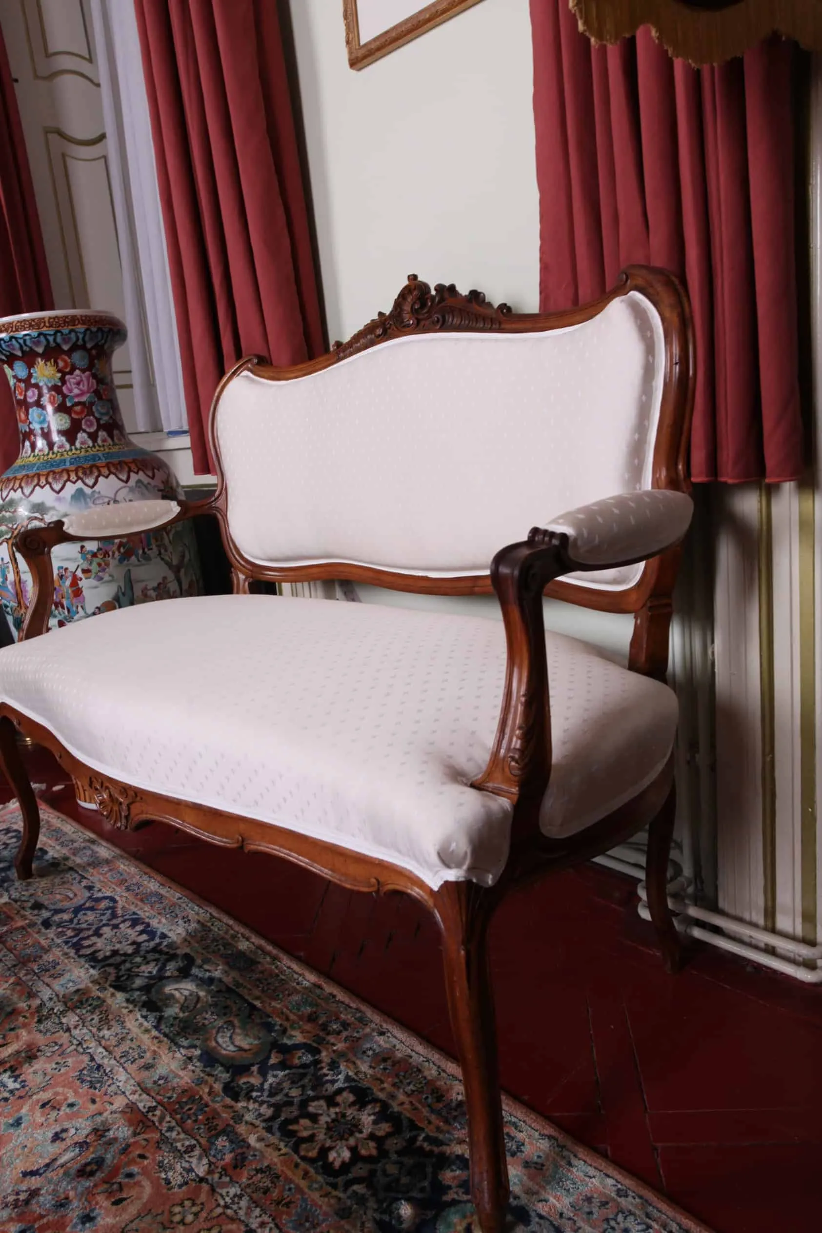 Rokoková sofa Ludvík XV. Dub - 3
