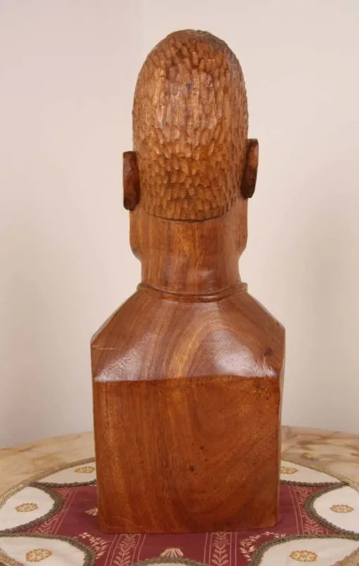 Dřevěná africká Busta muže - 2