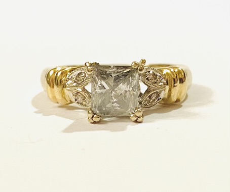Zlatý prsten s diamanty 1,00 ct – centrální 0,96 ct