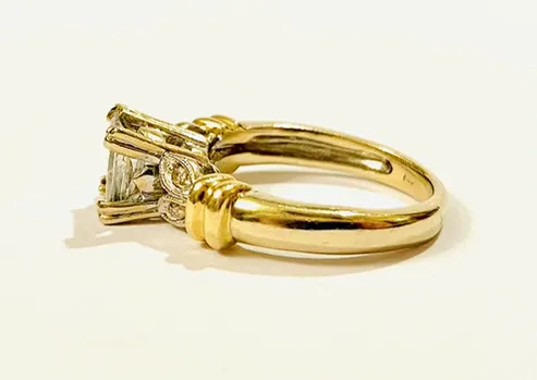 Zlatý prsten s diamanty 1,00 ct – centrální 0,96 ct - 3