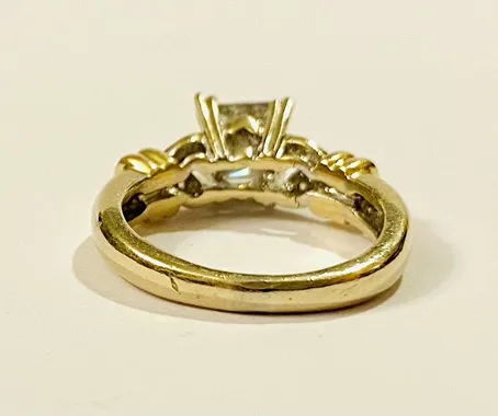 Zlatý prsten s diamanty 1,00 ct – centrální 0,96 ct - 4